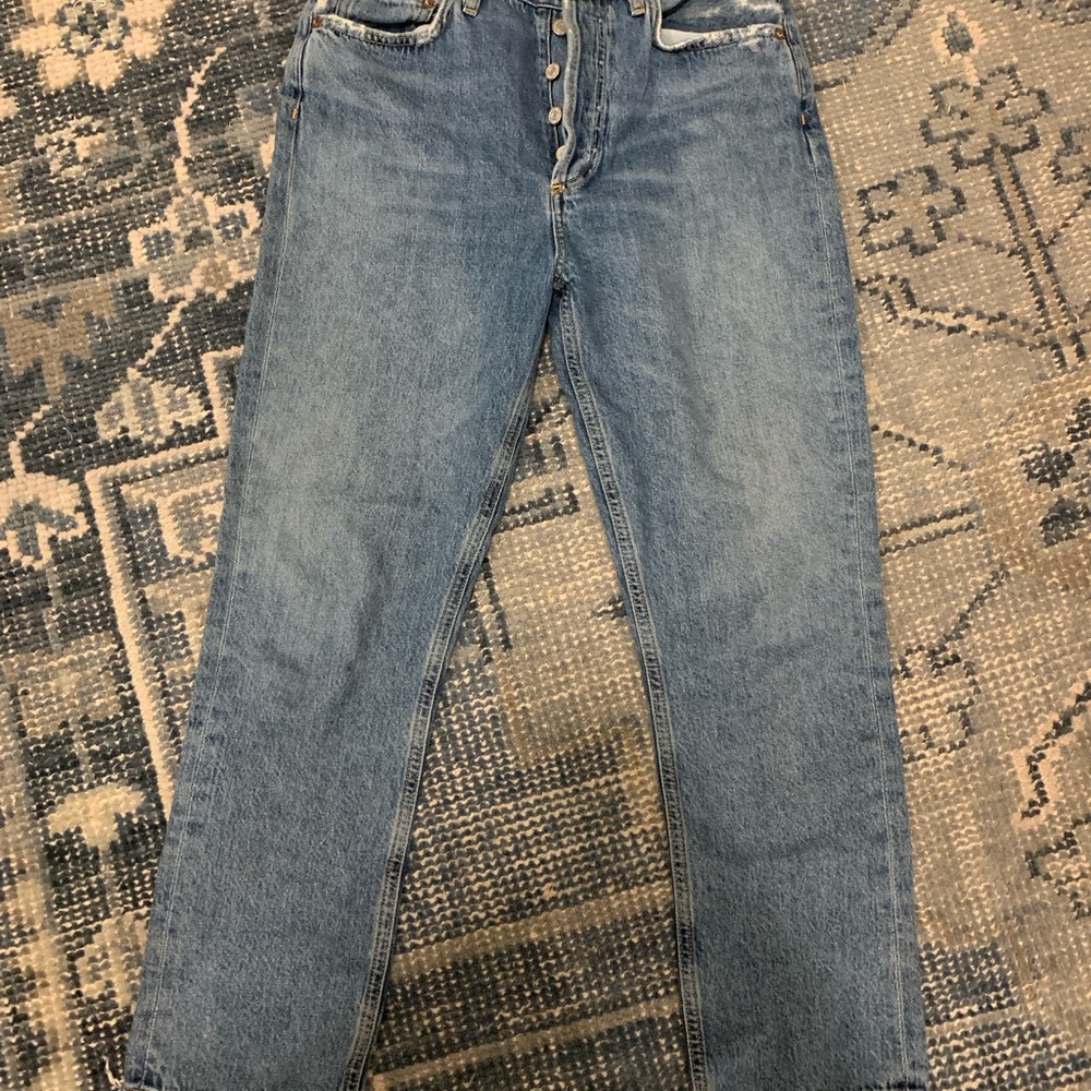 Agolde Riley jeans. - Picture 2 of 7